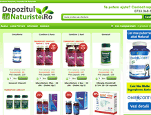 Tablet Screenshot of depozituldenaturiste.ro